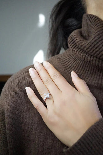 Bague 52 Bague duchesse en or rose 18 carats, diamants et perle 58 Facettes SQ7932658