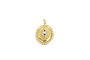 Pendentif Pendentif ovale en or jaune 18 carats, saphirs et perle 58 Facettes SQ5946394