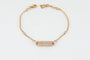 Bracelet Bracelet gourmette en or rose et diamants 58 Facettes 185459
