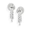 Boucles d'oreilles Pendants d’oreilles nœuds stylisés en platine et or blanc avec diamants 58 Facettes 258844
