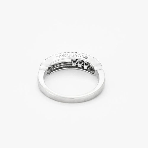 Bague 53 Messika Move Pavé - Bague en or blanc 18 carats et diamants 58 Facettes LODV014452