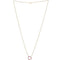 Collier Collier en or rose 18 carats avec saphirs multicolores et diamants 58 Facettes