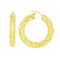 Boucles d'oreilles Créoles torsadées - Boucles d’oreilles en or jaune 18 carats 58 Facettes