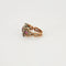 Bague 51 Bague ancienne en or jaune 18K rubis, diamants et péridot 58 Facettes