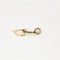 Boucles d'oreilles Dormeuses anciennes en or 18 carats bicolore et diamants 58 Facettes