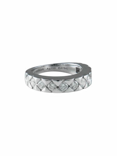 Bague 49.5 Boucheron - Alliance en or blanc 18K sertie de 11 diamants 58 Facettes