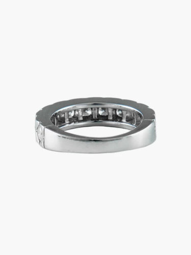 Bague 49.5 Boucheron - Alliance en or blanc 18K sertie de 11 diamants 58 Facettes