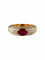 Bague 52 Boucheron - Bague en or jaune 750 au rubis et diamants 58 Facettes