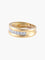 Bague 53 Demi-alliance en or jaune 750 58 Facettes