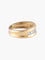 Bague 53 Demi-alliance en or jaune 750 58 Facettes