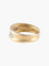 Bague 53 Demi-alliance en or jaune 750 58 Facettes