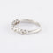 Bague 51 Demi-alliance - Bague en or gris 750 sertie de diamants 58 Facettes