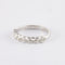 Bague 51 Demi-alliance - Bague en or gris 750 sertie de diamants 58 Facettes