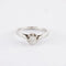Bague 48 Solitaire - Bague en or gris 750 avec diamant env. 0,20 ct 58 Facettes