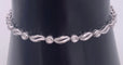 Bracelet Bracelet ouvrant en or gris 18 ct et diamants 58 Facettes