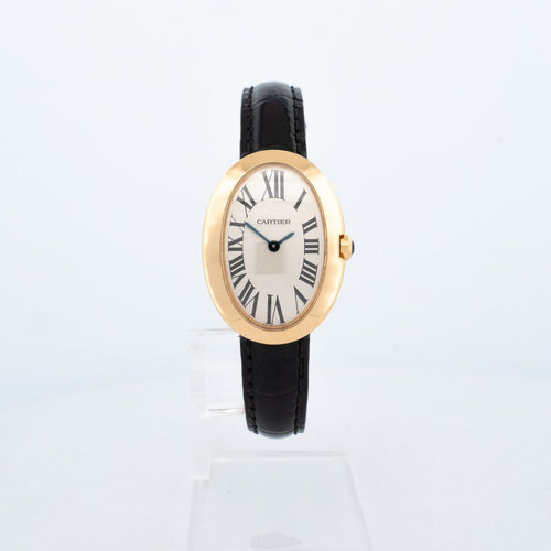 Montre Cartier Baignoire - Montre medium en or jaune, cadran argenté romain 58 Facettes