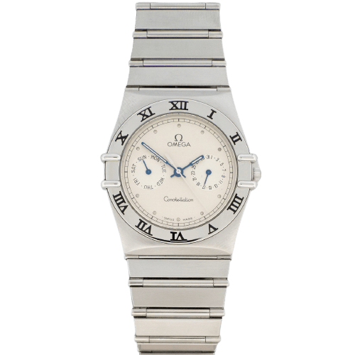 Montre Omega Constellation - Montre à quartz cadran ivoire en acier 58 Facettes