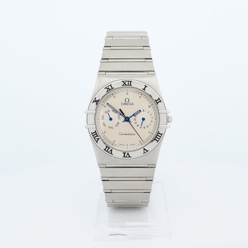 Montre Omega Constellation - Montre à quartz cadran ivoire en acier 58 Facettes