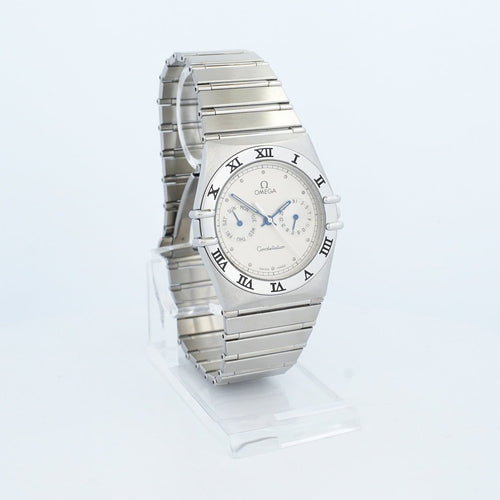 Montre Omega Constellation - Montre à quartz cadran ivoire en acier 58 Facettes