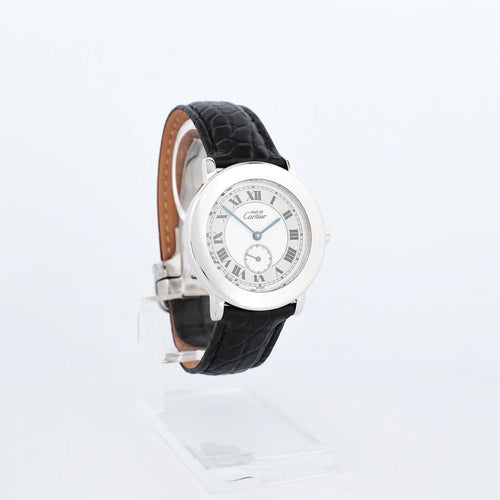Montre Cartier Must Ronde - Montre quartz 33 mm cadran argent ivoire 58 Facettes