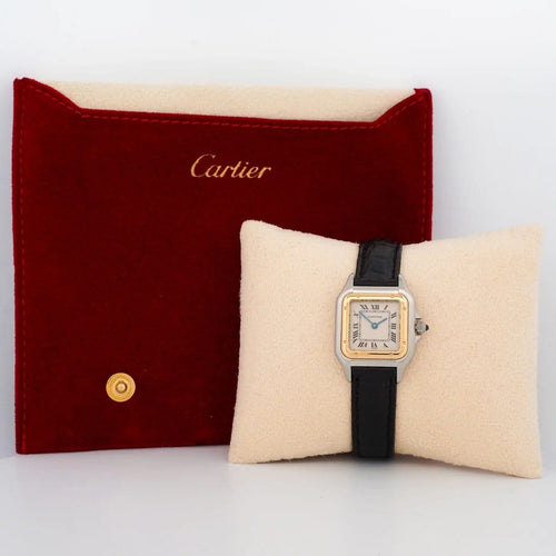 Montre Cartier Panthère - Montre SM acier, or jaune et cadran ivoire 58 Facettes
