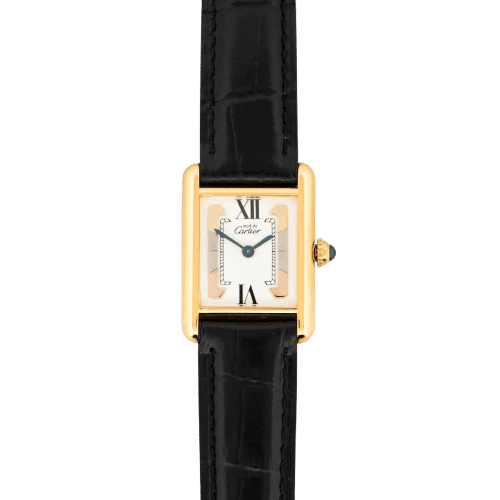 Montre Cartier Tank Must - Montre SM à cadran trinity ivoire 58 Facettes