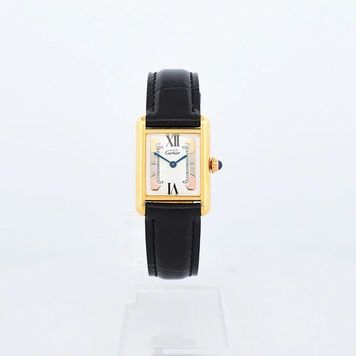 Montre Cartier Tank Must - Montre SM à cadran trinity ivoire 58 Facettes