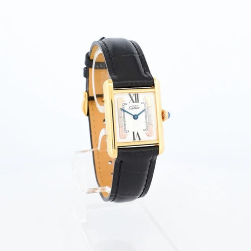Montre Cartier Tank Must - Montre SM à cadran trinity ivoire 58 Facettes