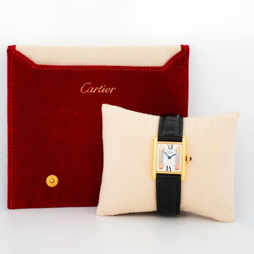 Montre Cartier Tank Must - Montre SM à cadran trinity ivoire 58 Facettes