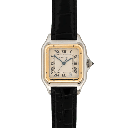 Montre Cartier Panthère - Montre en acier et or jaune, cadran ivoire 58 Facettes