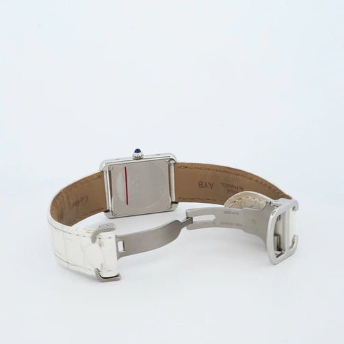 Montre Cartier Tank Solo - Montre MM en acier cadran rose 58 Facettes