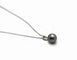 Collier Collier en or blanc 18 carats avec perle de Tahiti 58 Facettes