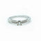 Bague 49 Mauboussin - Bague solitaire « Tu es le Sel de ma vie » en or blanc et diamants 58 Facettes