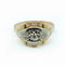 Bague 54.5 Bague vintage en or jaune et or blanc avec diamant 58 Facettes