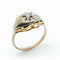 Bague 54.5 Bague en or jaune, or blanc et diamant 58 Facettes