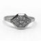 Bague 58 Bague Art déco octogonale en or blanc 18 ct et diamants 58 Facettes