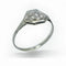 Bague 58 Bague Art déco octogonale en or blanc et diamants 58 Facettes