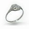 Bague 58 Bague Art déco octogonale en or blanc 18 ct et diamants 58 Facettes