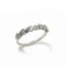 Bague 53 Alliance - Bague en or blanc 18 carats et diamants 58 Facettes
