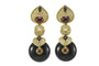 Boucles d'oreilles Marina B - Boucles d’oreilles vintage en or jaune, améthyste, onyx, rubis et diamants 58 Facettes 3294