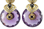 Boucles d'oreilles Marina B - Boucles d’oreilles vintage en or jaune, améthyste, onyx, rubis et diamants 58 Facettes 3294