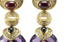 Boucles d'oreilles Marina B - Boucles d’oreilles vintage en or jaune, améthyste, onyx, rubis et diamants 58 Facettes 3294