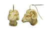 Boucles d'oreilles Boucles d’oreilles anciennes en ivoire sculpté et or 14 carats 58 Facettes 7276