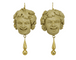 Boucles d'oreilles Boucles d'oreilles Bacchus - Camées en pierre de lave en or 14 carats 58 Facettes 7396