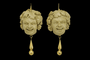 Boucles d'oreilles Boucles d'oreilles Bacchus - Camées en pierre de lave en or 14 carats 58 Facettes 7396