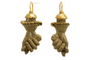 Boucles d'oreilles Boucles d’oreilles - Figa sculptées en lave en or 14 carats 58 Facettes 7458