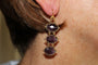 Boucles d'oreilles Boucles d'oreilles anciennes en or 14 carats et améthystes 58 Facettes 7338
