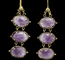 Boucles d'oreilles Boucles d'oreilles anciennes en or 14 carats et améthystes 58 Facettes 7338