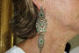 Boucles d'oreilles Boucles d'oreilles pendeloques ibériques - Or jaune 18 carats, émeraudes et diamants 58 Facettes 7616
