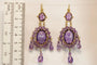 Boucles d'oreilles Boucles d'oreilles girandole anciennes en or 14 carats et améthystes 58 Facettes 7622